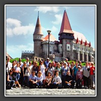 Official group photo #4: At Hunedora Castle