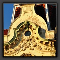 Lugoj, facade detail, Splaiul Corneliu Coposu