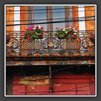 Lugoj,decorative iron balcony, Piata Iosif Constantin Dragan