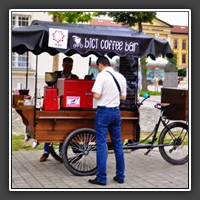 Mobile café in Alba Iulia