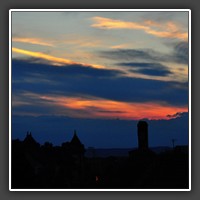 Evening light, Sibiu, view from Piata Huet