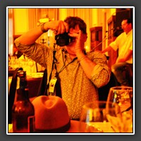 Bill photographing his beer